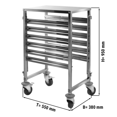 Візок - шпилька - 6x GN 1/1 GGM Gastro - 1