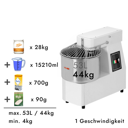 Тестомес (объём 53 л/44 кг) GGM Gastro - 2