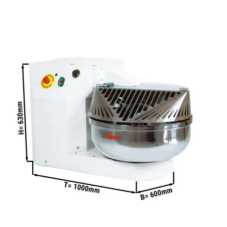 Тестомес (объём 35 л/ 30 кг) GGM Gastro - 1