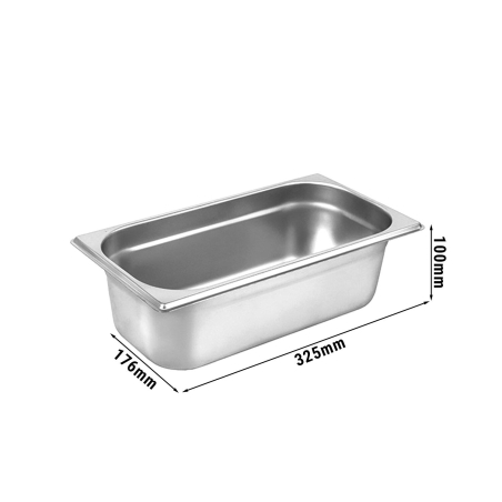 Гастроємність 1/3 GN - глибина: 100 мм GGM Gastro - 1