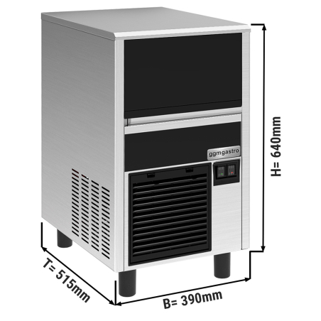 Льдогенератор - циліндр - 27 kg/ 24 h GGM Gastro - 1