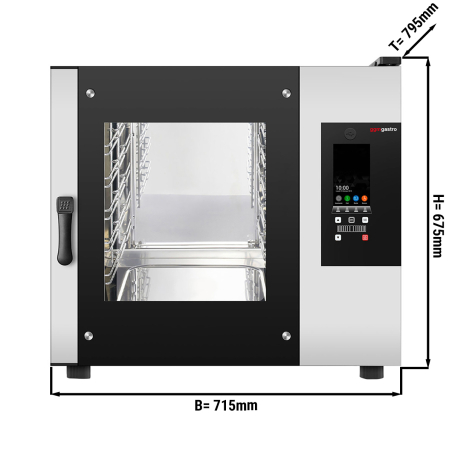 Пароконвектомат з сенсорним управлінням 5x GN 1/1 GGM Gastro - 1