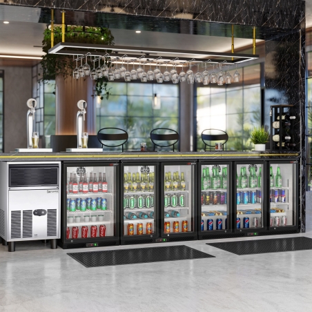 Холодильник барный - 0,6 m - 126 Л - 1 стеклянная дверь GGM Gastro - 13