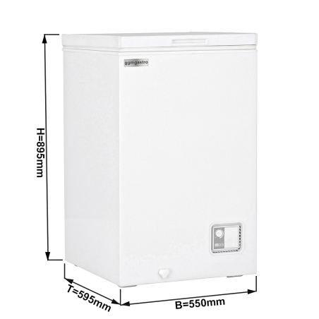 Морозильная ларь – 120 Л – белый. GGM Gastro - 1