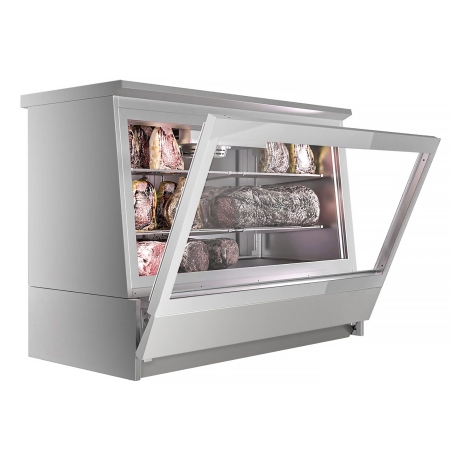 Холодильна вітрина для презентації та зберігання дозрілого м’яса - сіра GGM Gastro - 4