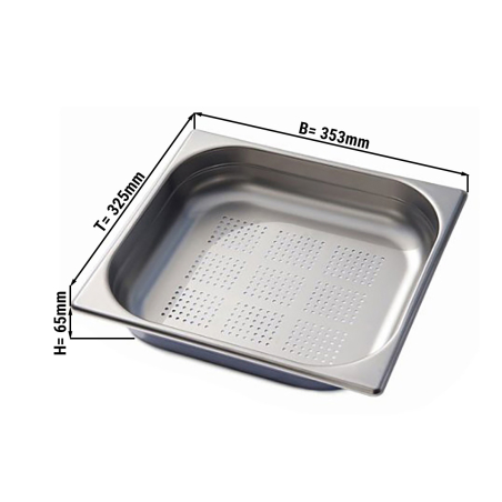 Гастроємність GN 2/3, перфорована - глибина 65 мм: GGM Gastro - 1