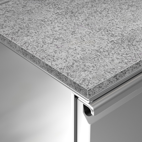 Холодильний стіл саладетта зі скляною вітриною PREMIUM 1,36 x 0,7 m / 3 двері / 368 л GGM Gastro - 9