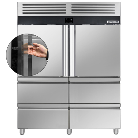 Холодильна шафа / 1400- літрів / кількість дверей- 6 / GGM Gastro - 3