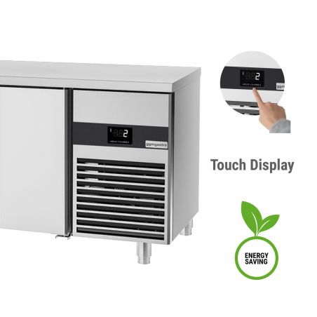 Холодильний стіл PREMIUM - 2,3 x 0,7 m - 1 двері та 6 шухляди 1/2 GGM Gastro - 4