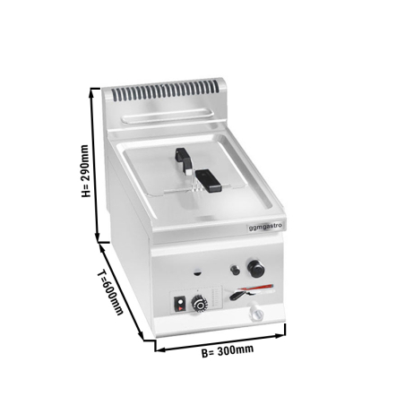 Фритюрница (обьем: 8 л / газовая) GGM Gastro - 1