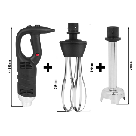 Міксер погружний (набір) з 300mm ніж-ногою - 450 Watt GGM Gastro - 1