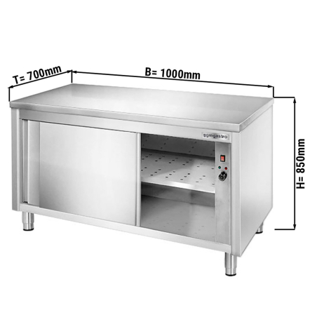 Тепловий стіл PREMIUM - 1,0 m GGM Gastro - 1