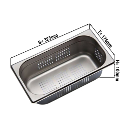 Гастроємність GN 1/3, перфорована - глибина: 100 мм GGM Gastro