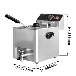 Фритюрниця 8 літрів GGM Gastro
