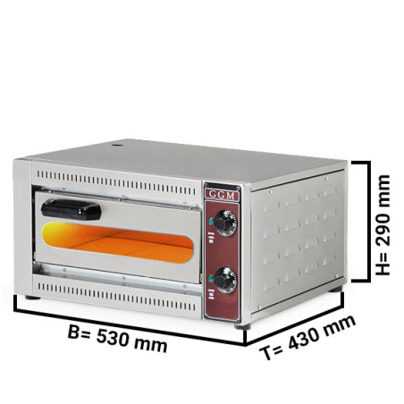 Печь для пиццы, 1 х 34 см, 1 камера - 1