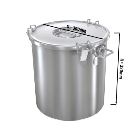 Термоконтейнер з кришкою - Ø 30 cm GGM Gastro - 1