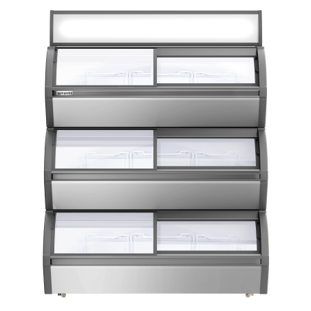 Морозильна вітрина - 3 секції GGM Gastro - 4