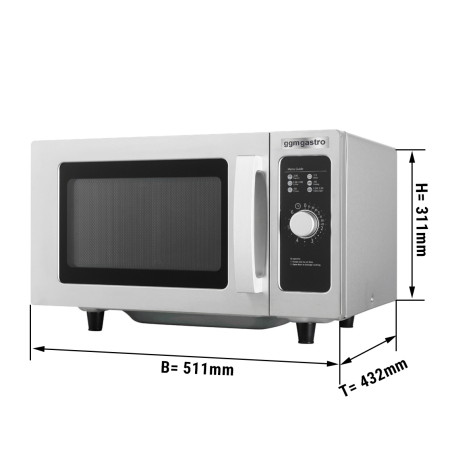 Микроволновая печь (объем: 25 л / мощность: 1000 Вт) GGM Gastro - 1