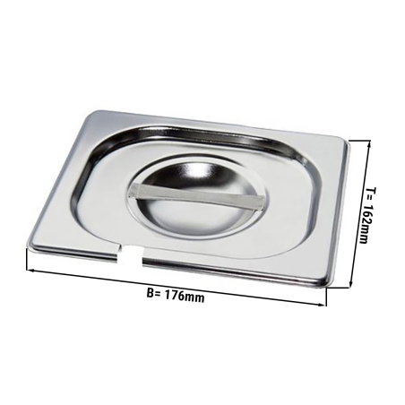 Кришка GN 1/6 - з отвором для ложок GGM Gastro - 1