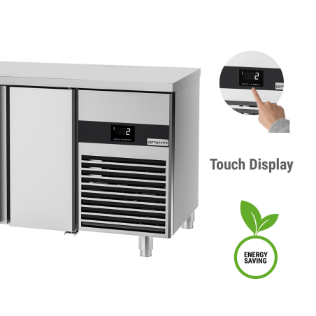 Холодильный стол PREMIUM - 1.4 x 0.7 m (1 дверца / 3 выджн.секции) GGM Gastro - 4