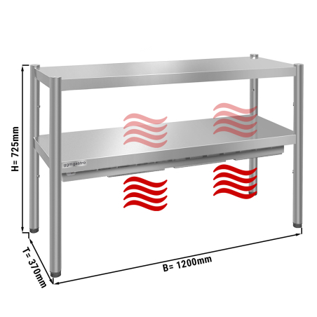 Тепловой мост PREMIUM 1,2 m (высота: 0,7 m / 2 уровня) GGM Gastro - 1