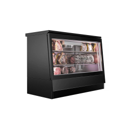 Холодильна вітрина для презентації та зберігання дозрілого м’яса - чорна  GGM Gastro