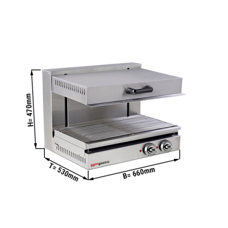 Саламандра 0,66 м - із можливістю регулювання нагрівального елемента по висоті GGM Gastro - 1