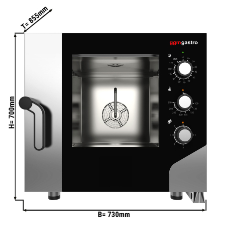 Пароконвектомат - Механическое управление - 5x GN 1/1 - 1