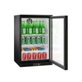 Холодильник барный - 0,6 m - 126 Л - 1 стеклянная дверь GGM Gastro