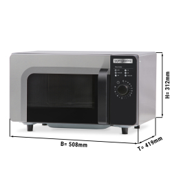 Піч мікрохвильова - 26 літри - 1000 Вт  GGM Gastro
