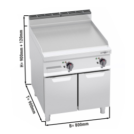 Поверхня жарова електрична - гладка (11,4 кВт) GGM Gastro