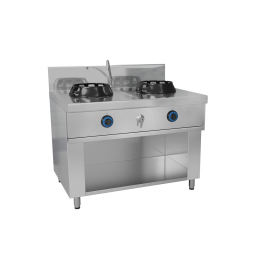 Плита газовая WOK (2 конфорки / мощность: 28 кВт / 1 кран для воды) GGM Gastro